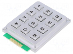 Keypad: metal | No.of butt: 12 | none | metal | 200m&Omega; | 1.2N | 20mA | W: 51mm