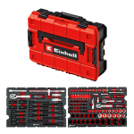 Einhell-KWB E-Case vehicle tool case, 121 pieces (black/red, with tool assortment for hobby screwdrivers)