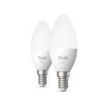Philips Hue E14 Light bulb White light 2700 K B39 candle 2-pack