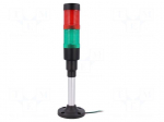 Signaller: signalling column | LED | red/green | Usup: 230VAC | &Oslash;: 40mm