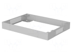 Cabinet socle | L: 800mm | W: 600mm | H: 100mm | steel | Standard: 19"