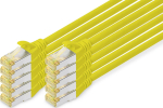 DIGITUS CAT 6A S/FTP &uuml;henduskaabel, 10 tk, 2m, yellow