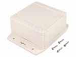 Enclosure: multipurpose | X: 120mm | Y: 120mm | Z: 62mm | 1555F | ABS | grey