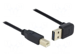 Cable | USB 2.0 | USB A plug double sided 90&deg; up/down,USB B plug