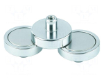Magnet: permanent | NdFeB | 343N | &Oslash;: 32mm | H: 15.5mm | screwed fole