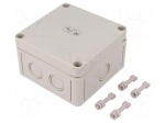 Enclosure: multipurpose | X: 110mm | Y: 110mm | Z: 66mm | TK PS | grey