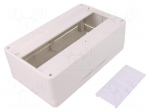 Enclosure: for modular components | IP30 | white | No.of mod: 12