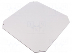 Mounting plate | insulating | W: 276mm | L: 276mm | Series: GEOS | grey