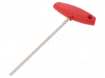 Key | hexagon keys | HEX 4mm | Overall len: 226mm | Kind of handle: T