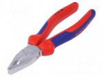 Pliers | for gripping and cutting,universal | 180mm