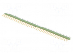 Pin header | pin strips | male | PIN: 50 | straight | 2.54mm | THT | 1x50