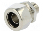 Straight terminal connector | Thread: metric,outside | brass | IP68