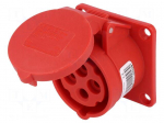 Connector: AC supply 3-phase | socket | female | 16A | 400VAC | IP44