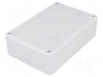Enclosure: multipurpose | X: 80mm | Y: 120mm | Z: 36mm | ABS | grey | gasket