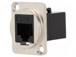 Coupler | FT | Cat: 5e | Layout: 8p8c | RJ45 socket,both sides | 19x24mm
