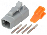 Connector: wire-wire | ATM | plug | female | Size: 20 | 22AWG&divide;16AWG | 7.5A