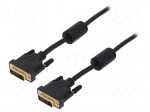 Cable | dual link | DVI-D (24+1) plug,both sides | 3m