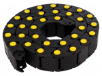 Cable chain | Series: Medium | Bend.rad: 40mm | L: 990mm