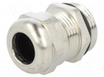 Cable gland | PG13,5 | IP68 | Mat: brass | Body plating: nickel