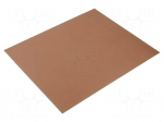 Laminate | aluminium | 1mm | L: 305mm | W: 255mm | Coating: copper