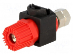 Socket | 4mm banana | 60A | 60VDC | red | 64mm | Contacts: nickel | 30m&Omega;