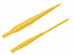 Test lead | 8A | 4mm banana plug-4mm banana plug | Len: 1m | yellow