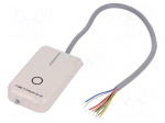 RFID reader | antenna,built-in buzzer | 83x44x14mm | 7&divide;15V | beige
