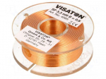 Inductor: air coil | 3.3mH | 2.6&Omega; | &Oslash;: 48mm | H: 18mm | &Oslash;core: 0.6mm