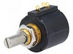 Potentiometer: shaft | multiturn | 5k&Omega; | 1W | &plusmn;3% | 6.35mm | linear | IP40