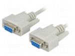 Cable | D-Sub 9pin socket,both sides | Len: 10m | connection 1: 1