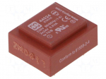 Transformer: encapsulated | 0.6VA | 230VAC | 24V | 24V | 12mA | 12mA | PCB