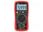 Digital multimeter | LCD | (6000) | VDC: 600mV,6V,60V,600V,1kV