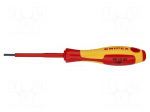 Screwdriver: insulated | hex key | HEX 2.5mm | Blade length: 75mm