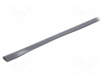 Hole and edge shield | PVC | L: 10m | grey | H: 10mm | W: 5.5mm | -30&divide;70&deg;C