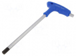 Wrench: hex key | HEX 10mm | Overall len: 280mm | alloy steel