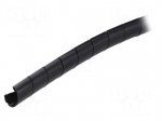Spiral wrapping | &Oslash;Bundle : 10&divide;100mm | polyamide | black | L: 30m
