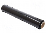 Stretch film | Width: 0.5m | Thick: 23um | black | 1.2kg