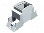 Enclosure: for DIN rail mounting | Y: 110mm | X: 36.3mm | Z: 62mm | grey