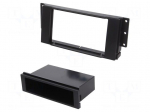 Radio frame | Land Rover | 2 DIN | black