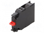 Contact block | 22mm | 3SU1.5 | front fixing | spring clamps