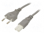 Cable | 2x0.75mm2 | CEE 7/16 (C) plug,IEC C7 female | PVC | 1.8m