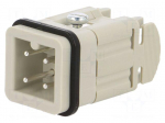 Connector: HDC | contact insert | male | EPIC H-A | PIN: 4 | 23A | 400V