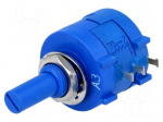 Potentiometer: shaft | multiturn | 1k&Omega; | 2W | &plusmn;5% | 6.35mm | linear