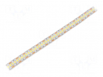 LED tape | white cold | 2835 | LED/m: 240 | 12mm | white PCB | IP20 | 25W/m