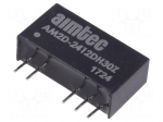 Converter: DC/DC | 2W | Uin: 21.6&divide;26.4VDC | Uout: 12VDC | Uout2: -12VDC