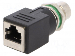 Adapter | M12 female,RJ45 socket | X code-ProfiNET | PIN: 8