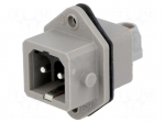 Connector: rectangular | ST | socket | male | PIN: 2 | coded | tinned | IP54