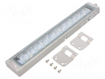 LED lamp | white cold | 24VDC | 1200lm | 6500K | IP66 | 3m | -10&divide;50&deg;C