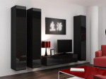 Cama Living room cabinet set VIGO 14 black/black gloss