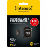 128gb MEMORY MICRO SDXC  UHS-I  W ADAPTER INTENSO